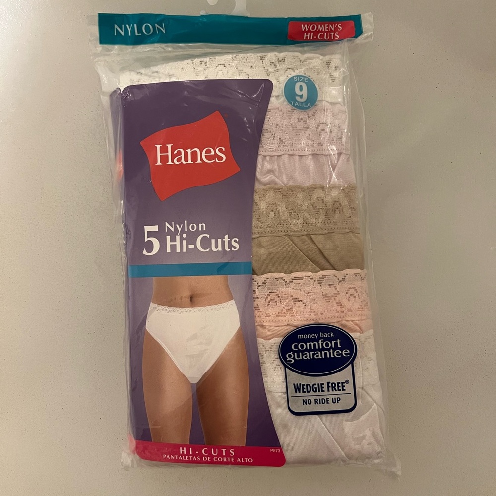 Hanes Women's Nylon Hi-Cuts - Assorted Colors 5 Pack